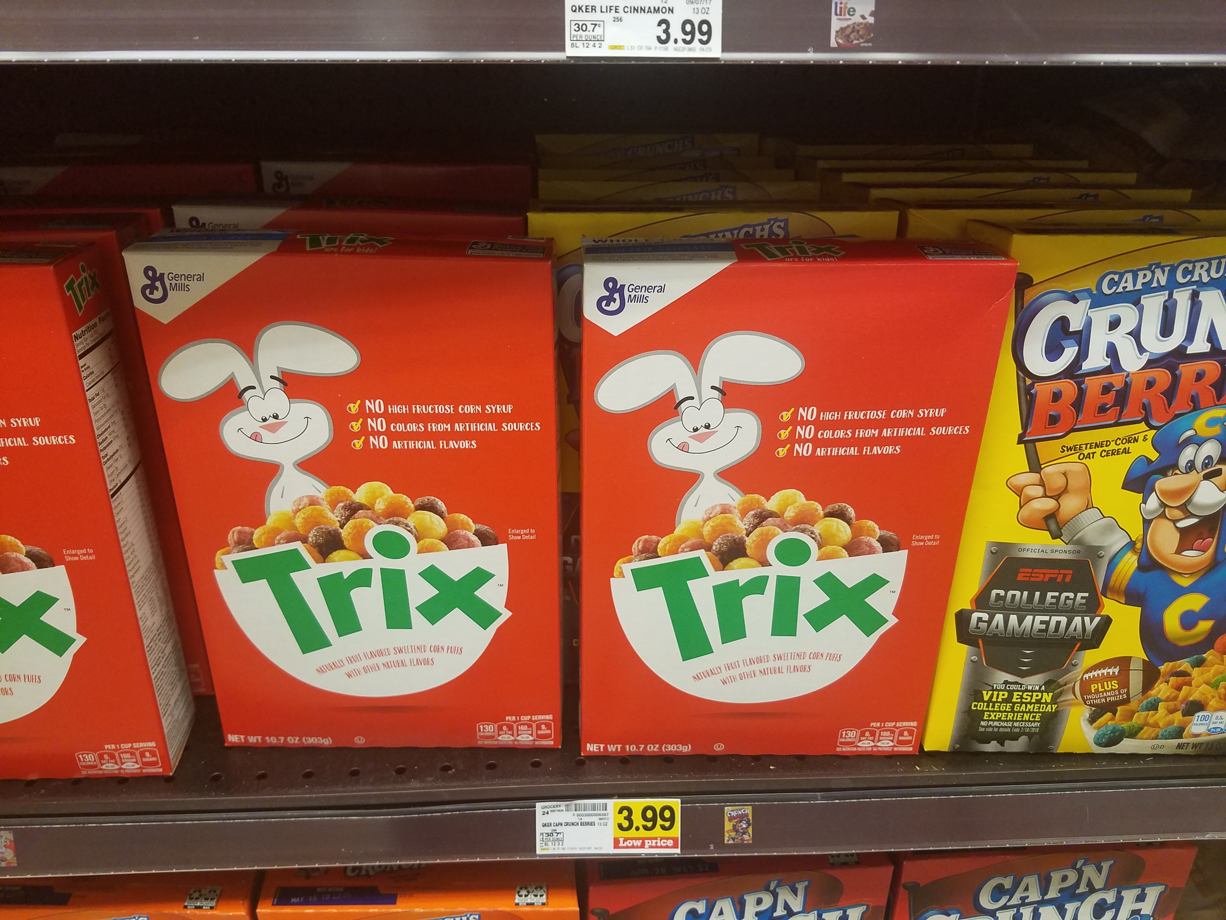 Trix cereal marketing
